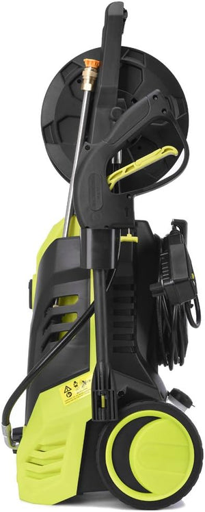 weffort Power Pressure Washer,Electric 2030 PSI 1.7GPM Pressure Cleaner Washer Machine w/Hose Reel,Spray Gun,Nozzles and Built in Soap/Foam Dispenser Black&Green Color