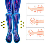 Foot and Calf Massager with Heat, Air Compression Leg Massager for Circulation and Relaxation with Hand-held Controller 6 Modes 3 Intensities
