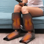 Foot and Calf Massager with Heat, Air Compression Leg Massager for Circulation and Relaxation with Hand-held Controller 6 Modes 3 Intensities