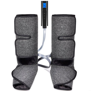Foot and Calf Massager with Heat, Air Compression Leg Massager for Circulation and Relaxation with Hand-held Controller 6 Modes 3 Intensities