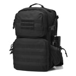 BOW-TAC tactical backpacks - Black bug out military backpack - Main view with a hydration bladder