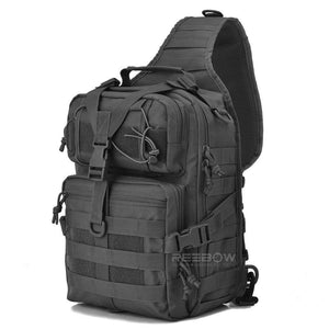 BOW-TAC tactical bags - Black rover shoulder sling backpack - Main view