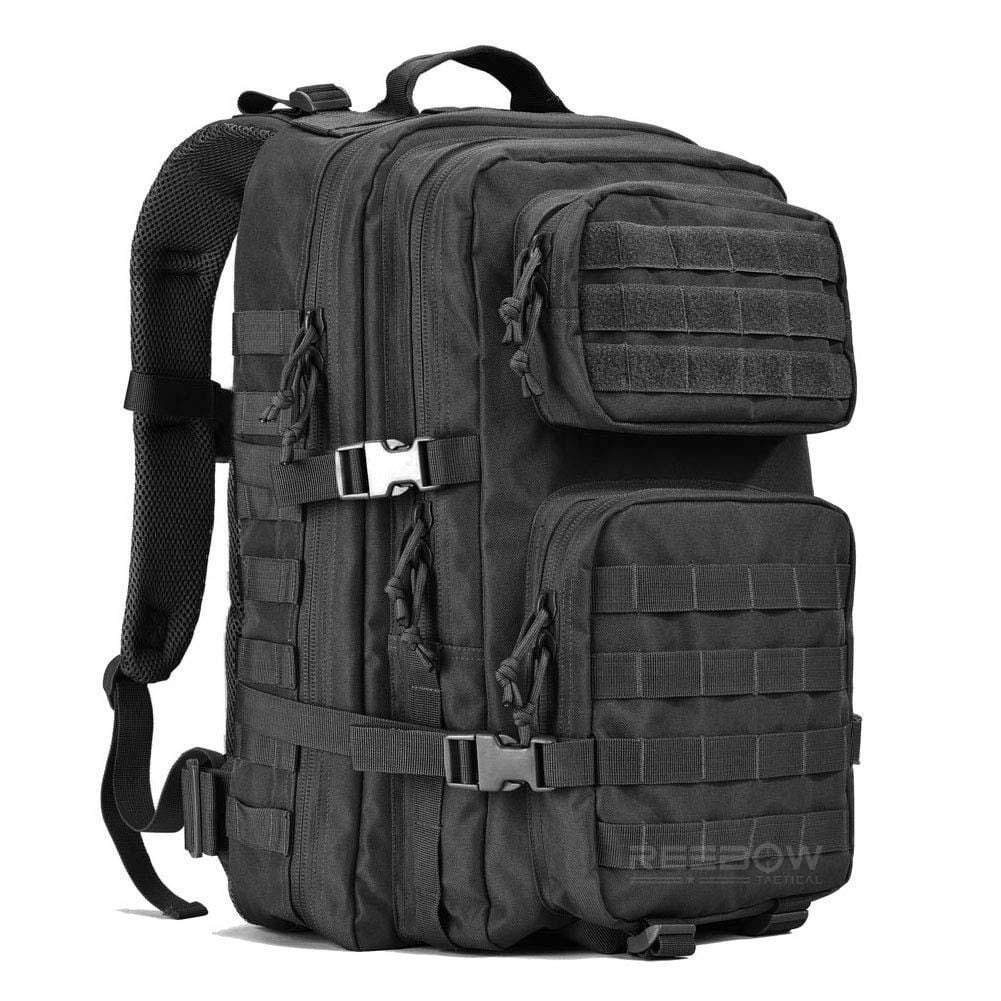 BOW-TAC tactical backpacks - Black 40L tactical backpack - Main view without flag