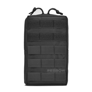 BOW-TAC tactical bags - Black tactical molle pouch - Front view