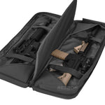 BOW-TAC tactical bags - Black double long rifle range bag - Inside view