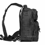 BOW-TAC tactical bags - Black tactical sling backpack - Side view