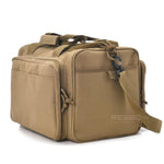 BOW-TAC tactical bags - Brown shooting range duffle bag - Side view