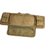 BOW-TAC tactical bags - Brown double long rifle range bag - Inside view