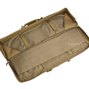 BOW-TAC tactical bags - Brown double long rifle range bag - Inside view