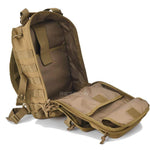 BOW-TAC tactical bags - Brown rover shoulder sling backpack - Open view