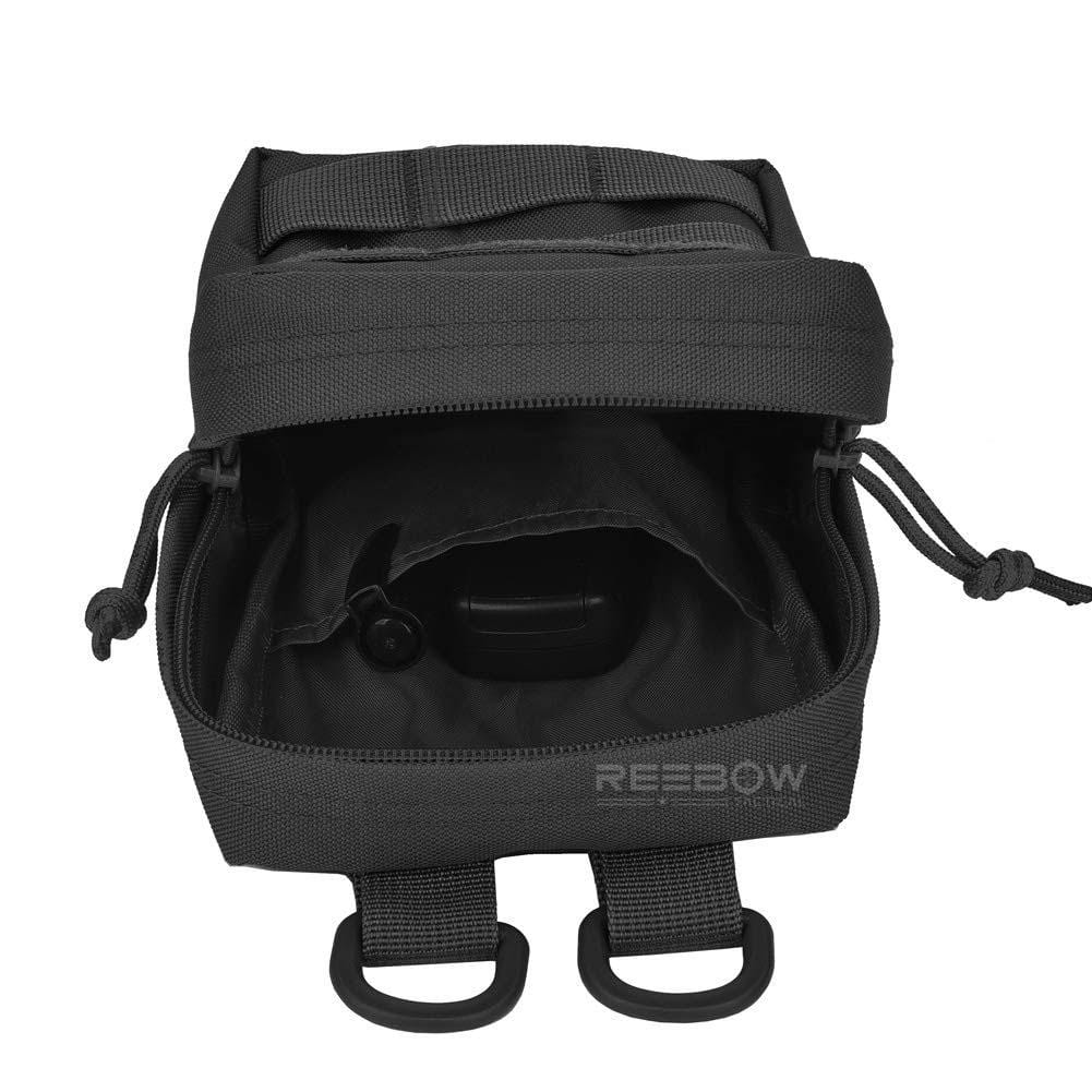 BOW-TAC tactical bags - Black tactical molle pouch - Open view