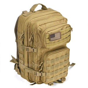 BOW-TAC tactical backpacks - Coyote brown 40L tactical backpack - Side view