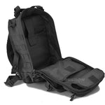 BOW-TAC tactical bags - Black rover shoulder sling backpack - Open view