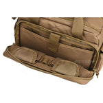 BOW-TAC tactical bags - Brown gun range bag - Open detail