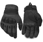 BOW-TAC tactical gloves - black tactical glove soft knuckle - Main view