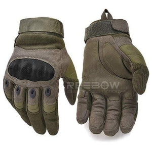 BOW-TAC tactical gloves - Army green tactical glove soft knuckle - Main view