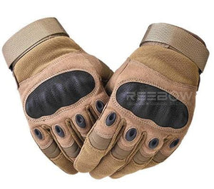 BOW-TAC tactical gloves - Brown tactical glove soft knuckle - Main view