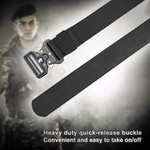 BOW-TAC tactical belts - Black heavy duty belt - Easy to take on/off